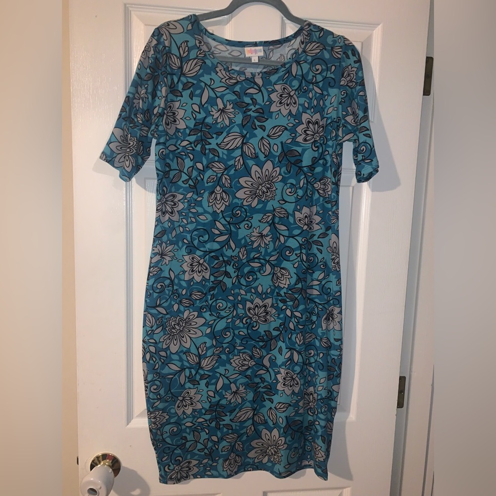 Lularoe Large 3/4 sleeve dress